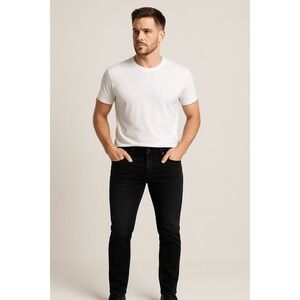 Ksubi Men Black Slim Jeans Buttons - Size 38‎